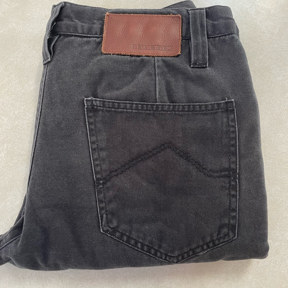 Burton Men's Flannel lined Charcoal pants